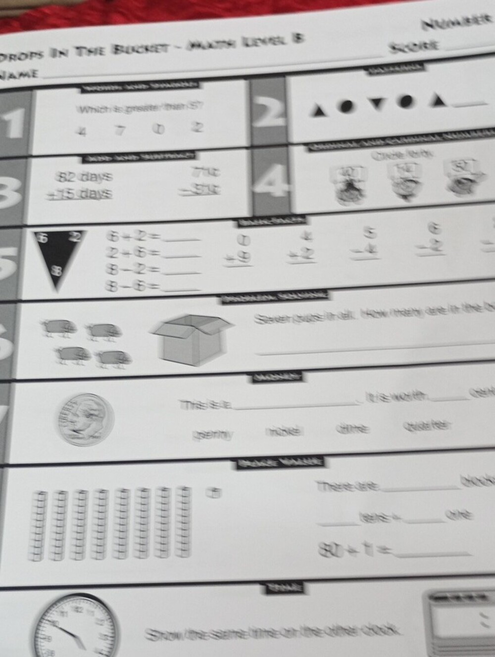 Drops In The Bucket Level B Math Grade 2 - Picture 6 of 16